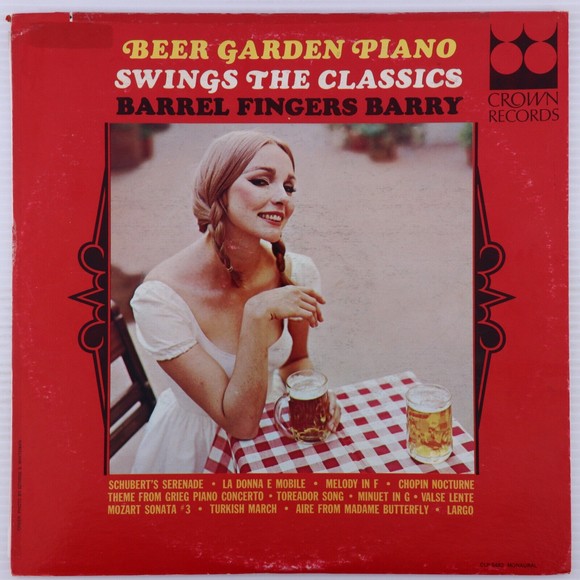 Barrel Fingers Barry – Beer Garden Piano Swings The Classics LP Record CLP 5482 - Picture 2 of 16